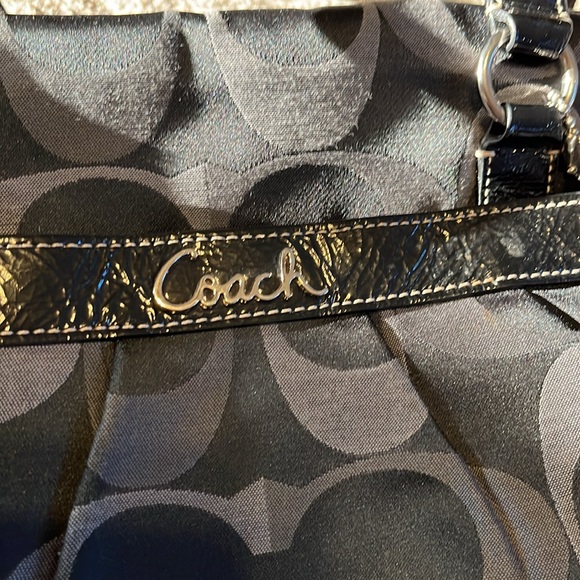 COACH ADDISON SIGNATURE BLACK NYLON TRAVEL DIAPER BAG F18376 - Picture 15 of 16